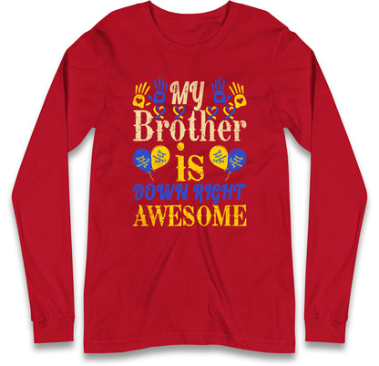 world down syndrome day long sleeve t shirt
