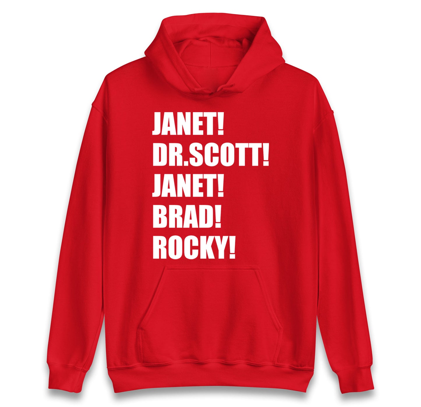 Janet! Dr. Scott! Janet! Brad! Rocky! hoodie