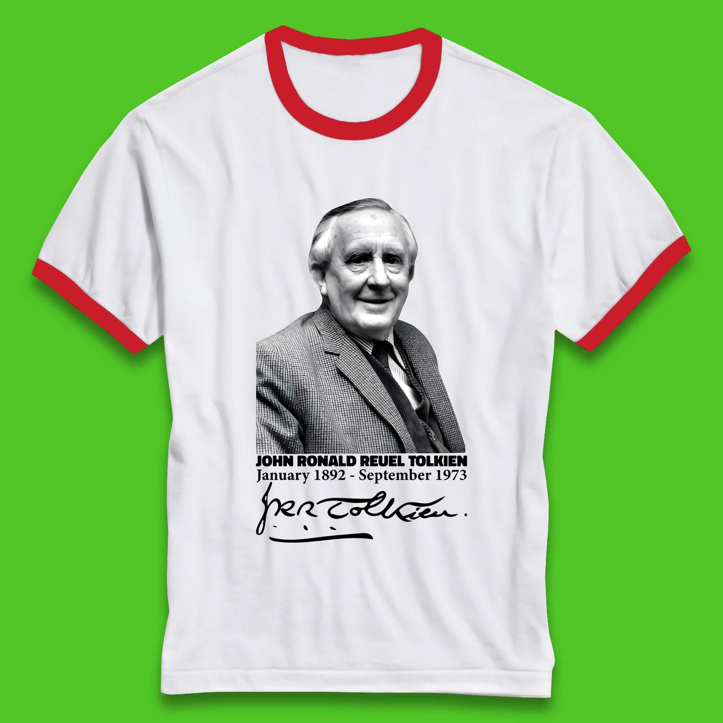 John Ronald Reuel Tolkien Signature Ringer T-Shirt