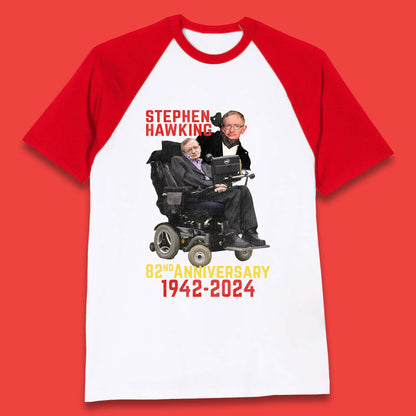 Stephen Hawking Baseball T-Shirt