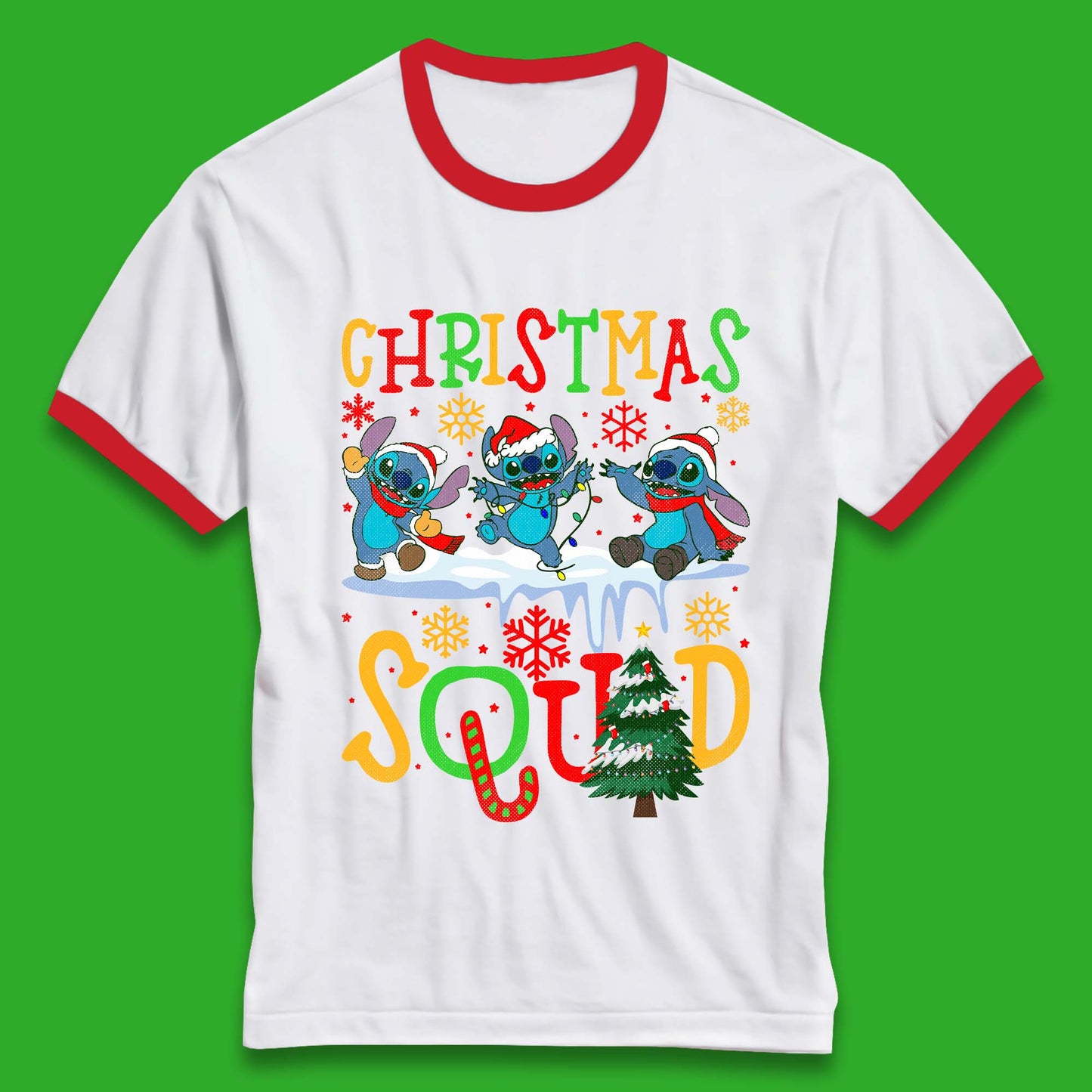 Christmas Stitch Squad Ringer T-Shirt
