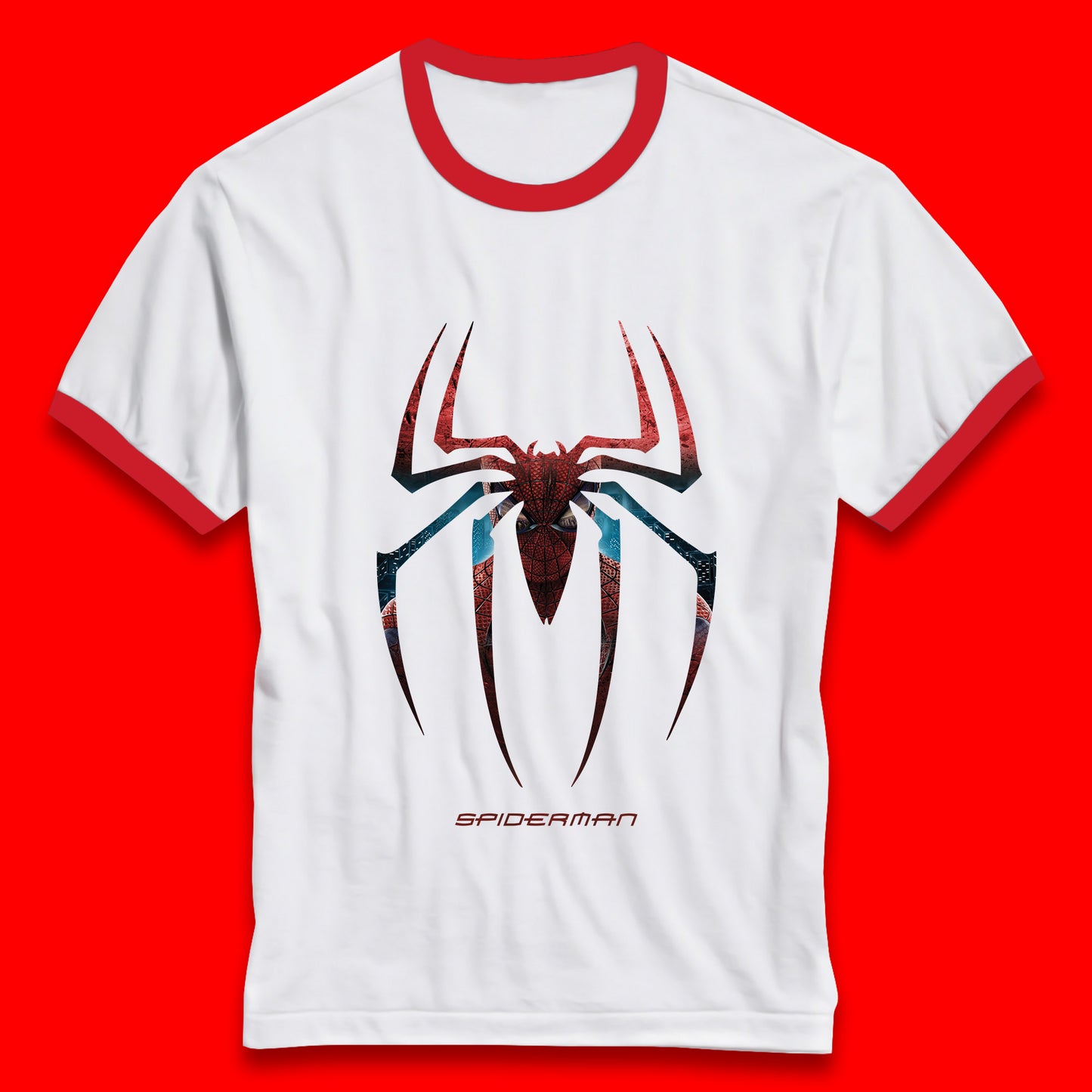 Spiderman Logo Amazing Spider Man Marvel Comics Character Superhero Marvel Avengers Spiderman Ringer T Shirt