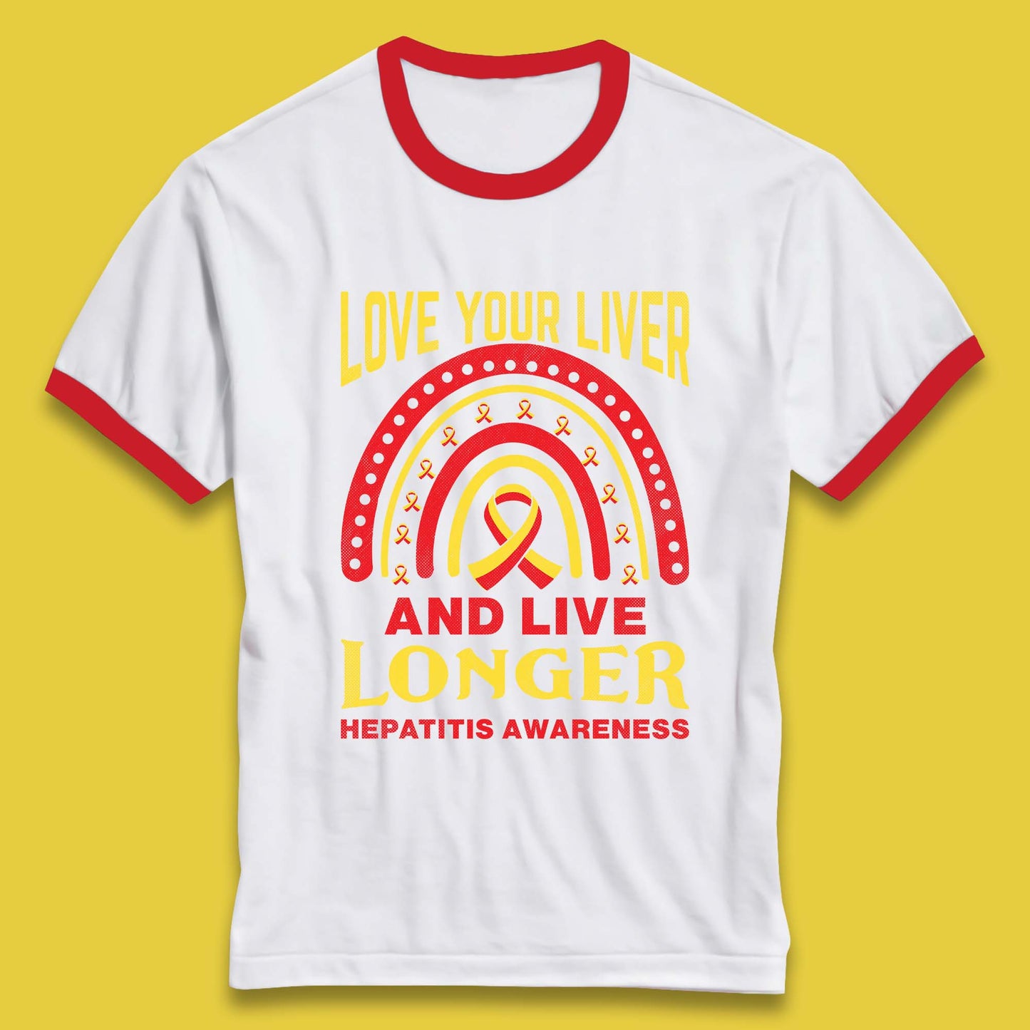 Hepatitis Awareness Ringer T-Shirt