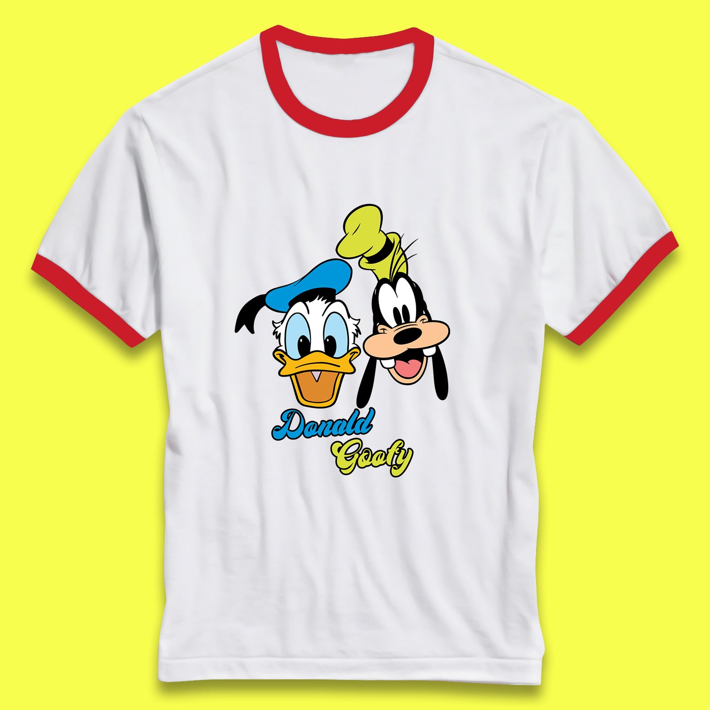 Disney Cartoon Characters Donald Duck And Pluto Goofy Face Disney World Trip Disney Vacation Ringer T Shirt