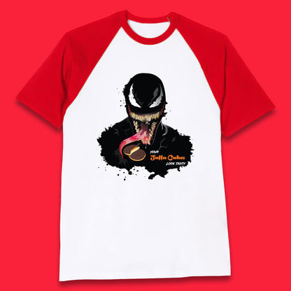 Venom Your Jaffa Cakes Look Tasty Marvel Avengers Venom Face Marvel Comics Movie Character Baseball T Shirt