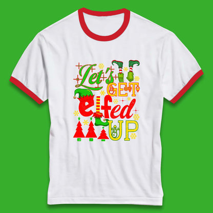 elf christmas ringer t shirt