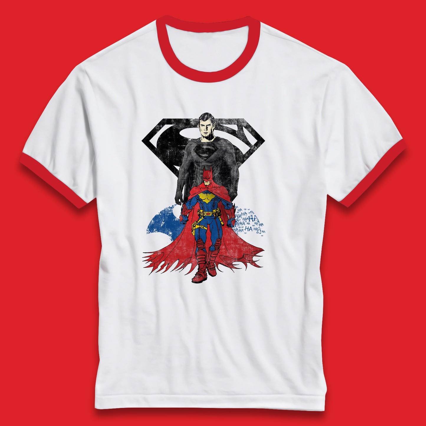 Batman And Superman Future State Dark Detective Superhero Comic Book Characters DC Comics Ringer T Shirt