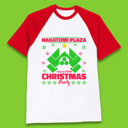 nakatomi plaza christmas baseball t shirt