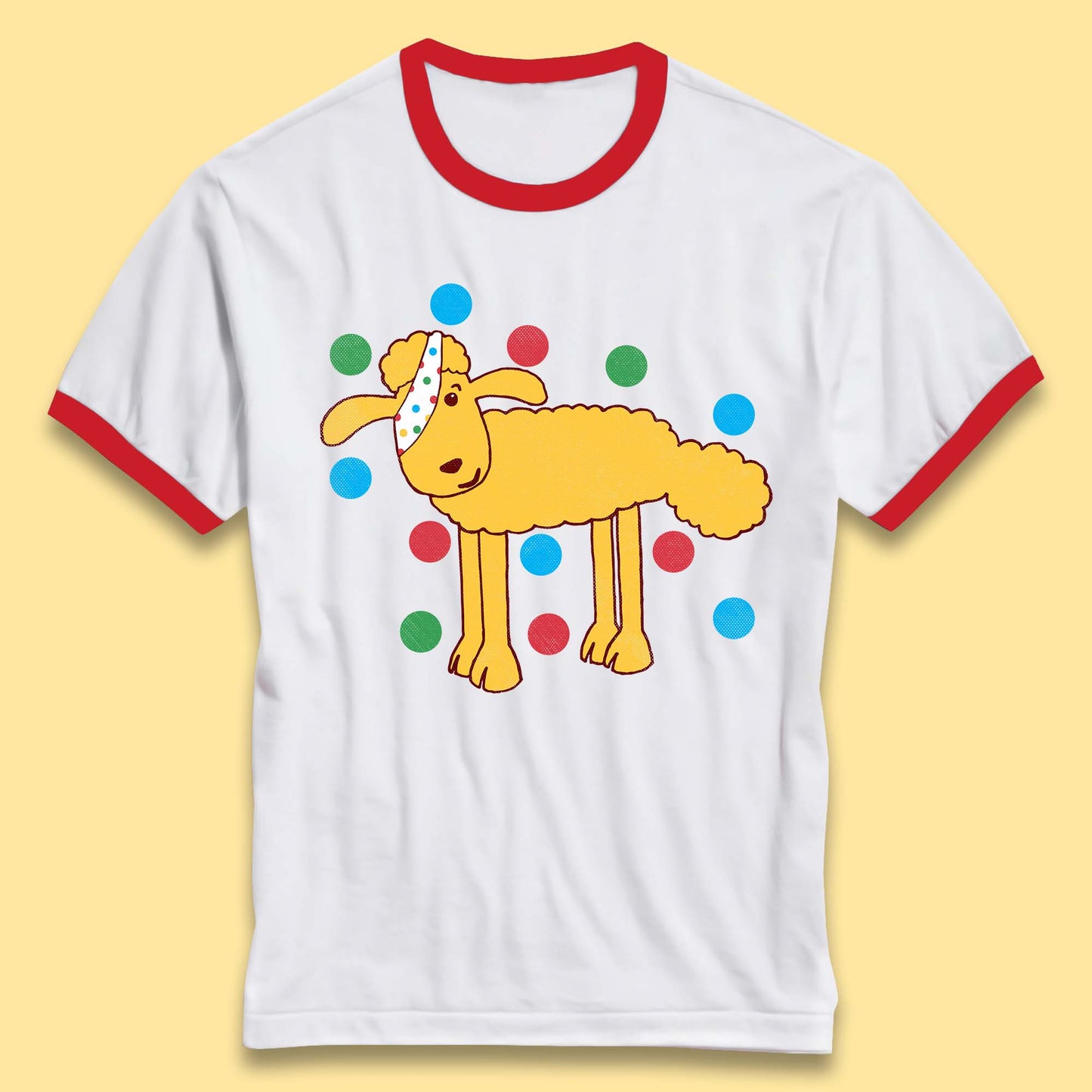 Spotty Pudsey Sheep Children In Need Dotty Spot Charity Raising Pudsey Sheep Ringer T Shirt