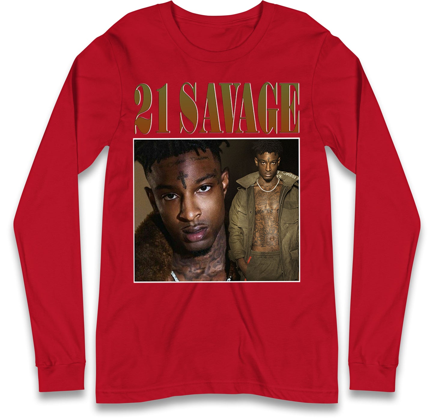 21 Savage Rapper Longsleeve T Shirt