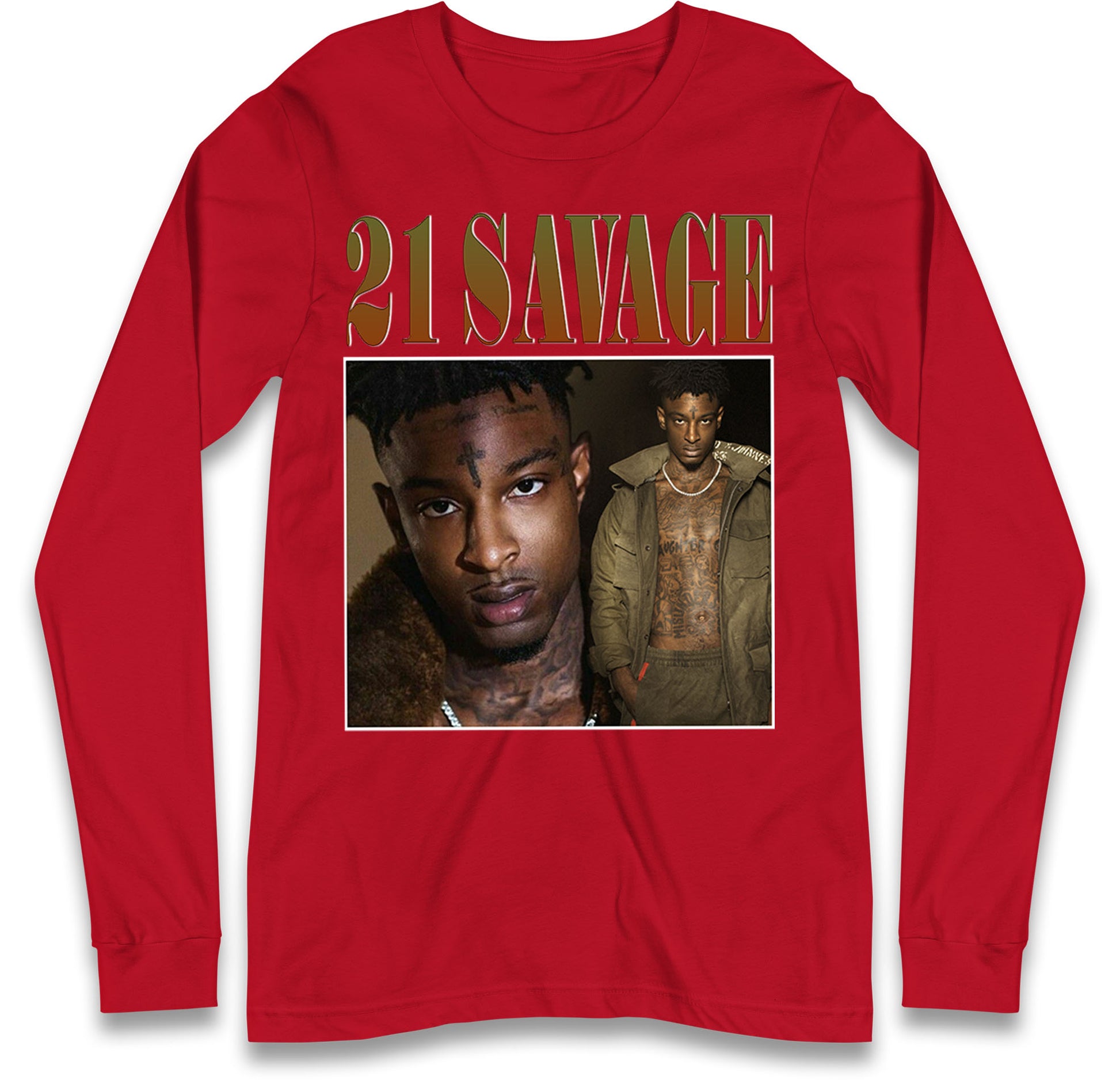 21 Savage Rapper Longsleeve T Shirt