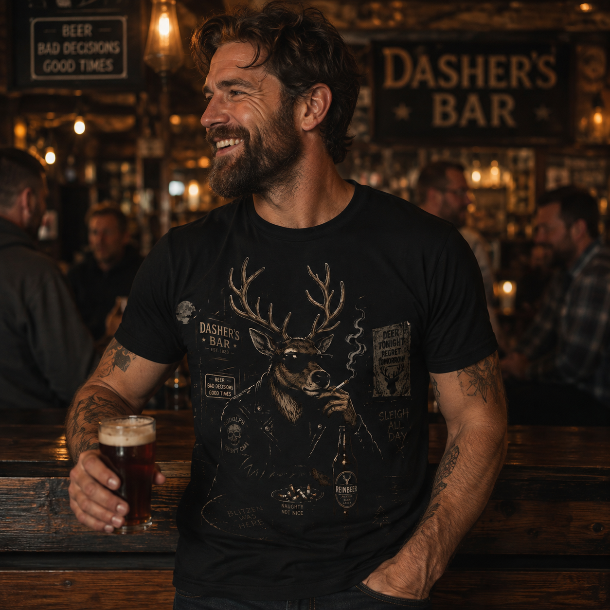 Reindeer T Shirt for Sale