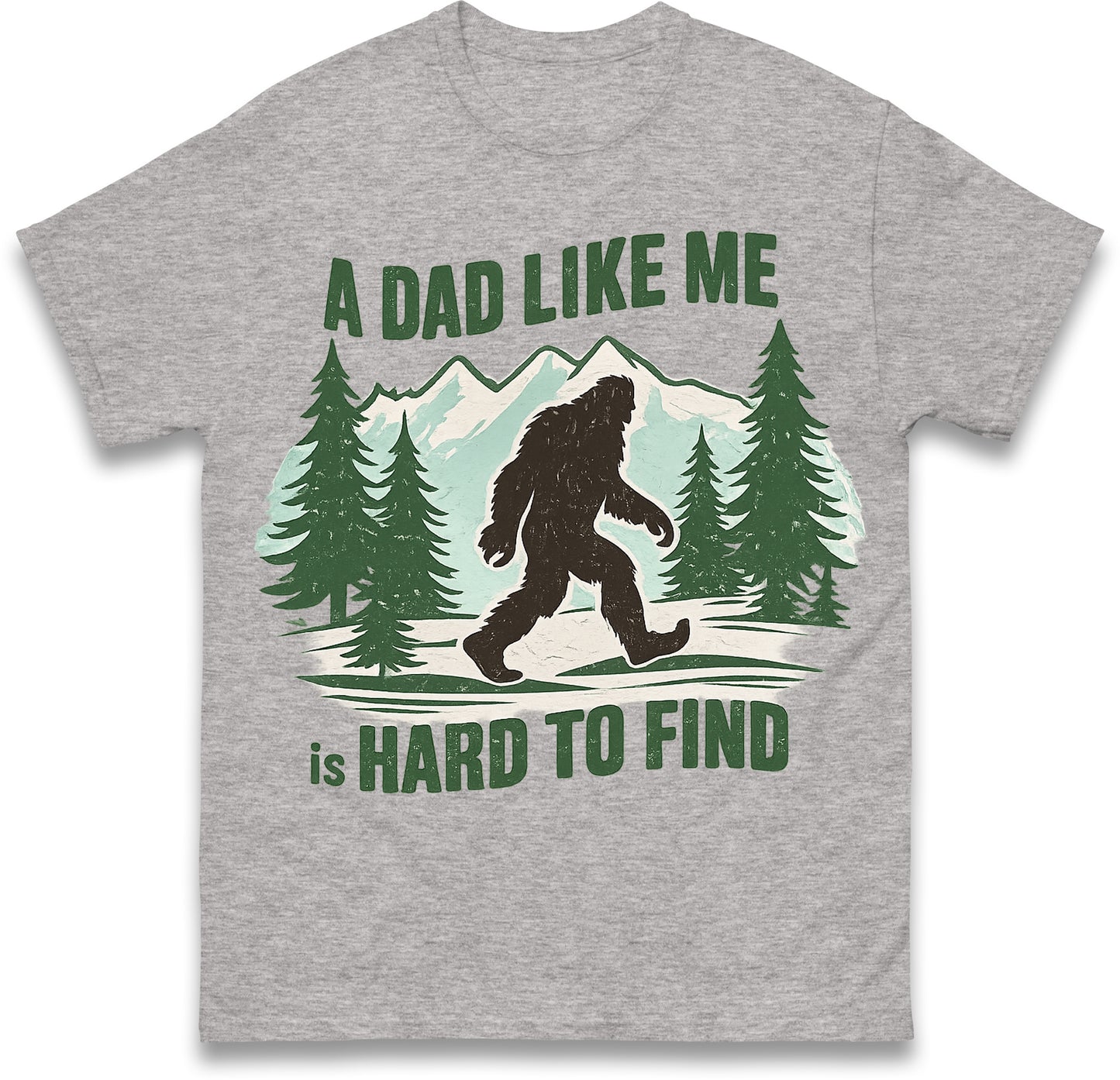 Retro Funny Bigfoot Dad T Shirt