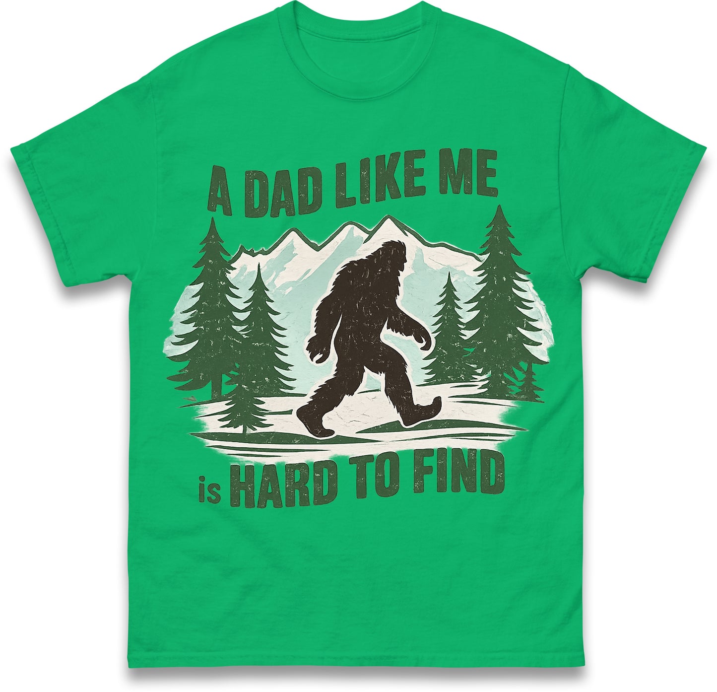 Retro Funny Bigfoot Dad T Shirt