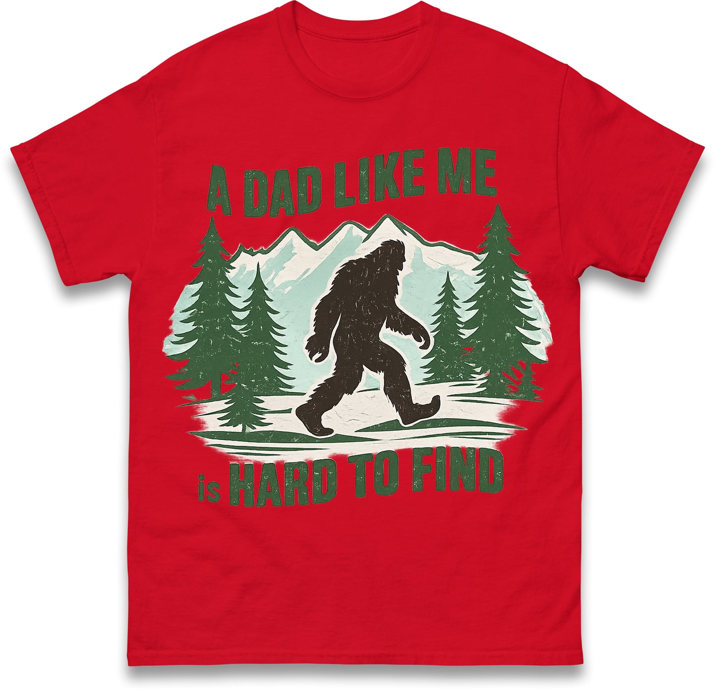 Retro Funny Bigfoot Dad T Shirt