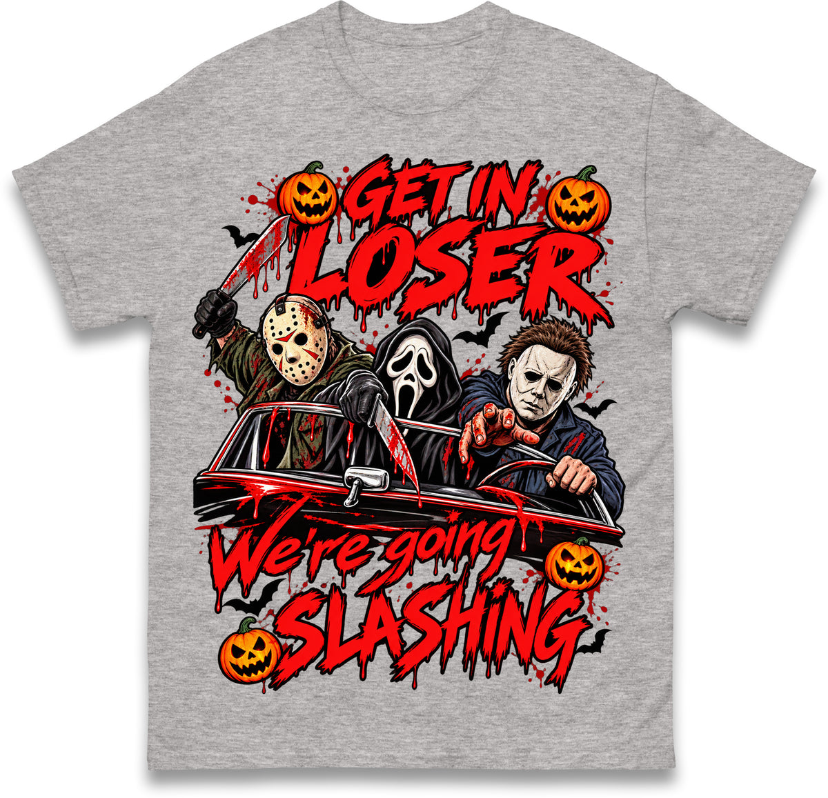 Retro Horror Movie T Shirt Halloween Slasher Villains Tee