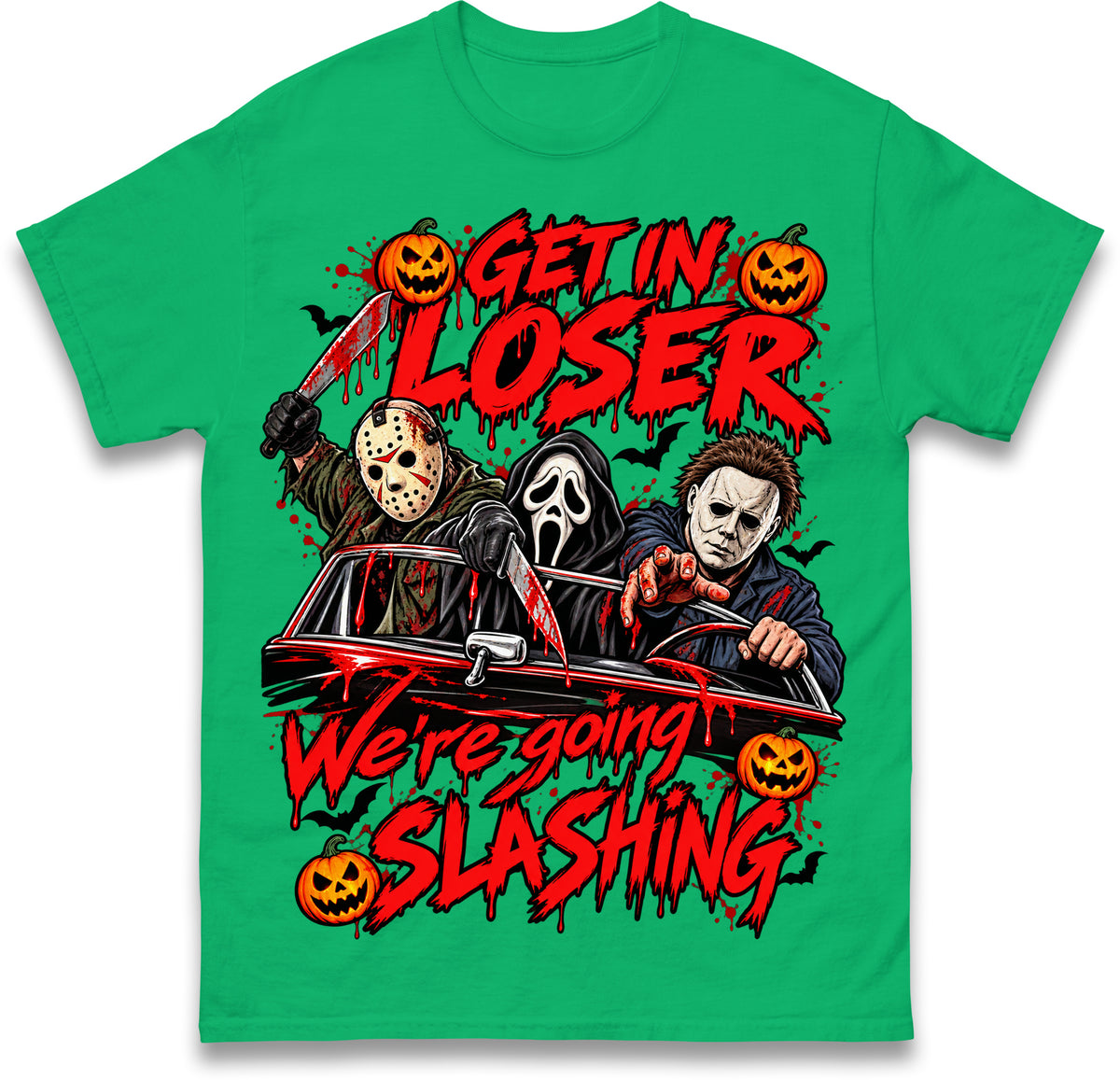 Retro Horror Movie T Shirt Halloween Slasher Villains Tee