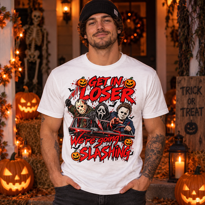 Retro Horror Movie T Shirt Halloween Slasher Villains Tee
