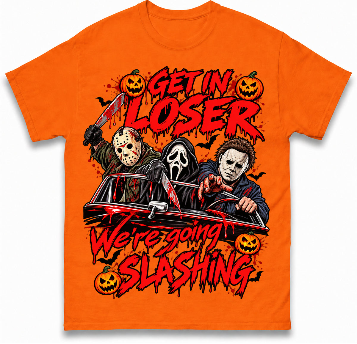 Retro Horror Movie T Shirt Halloween Slasher Villains Tee