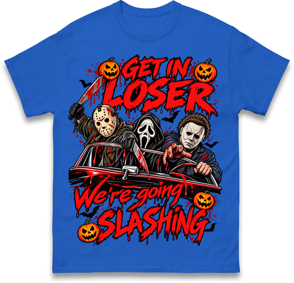 Retro Horror Movie T Shirt Halloween Slasher Villains Tee