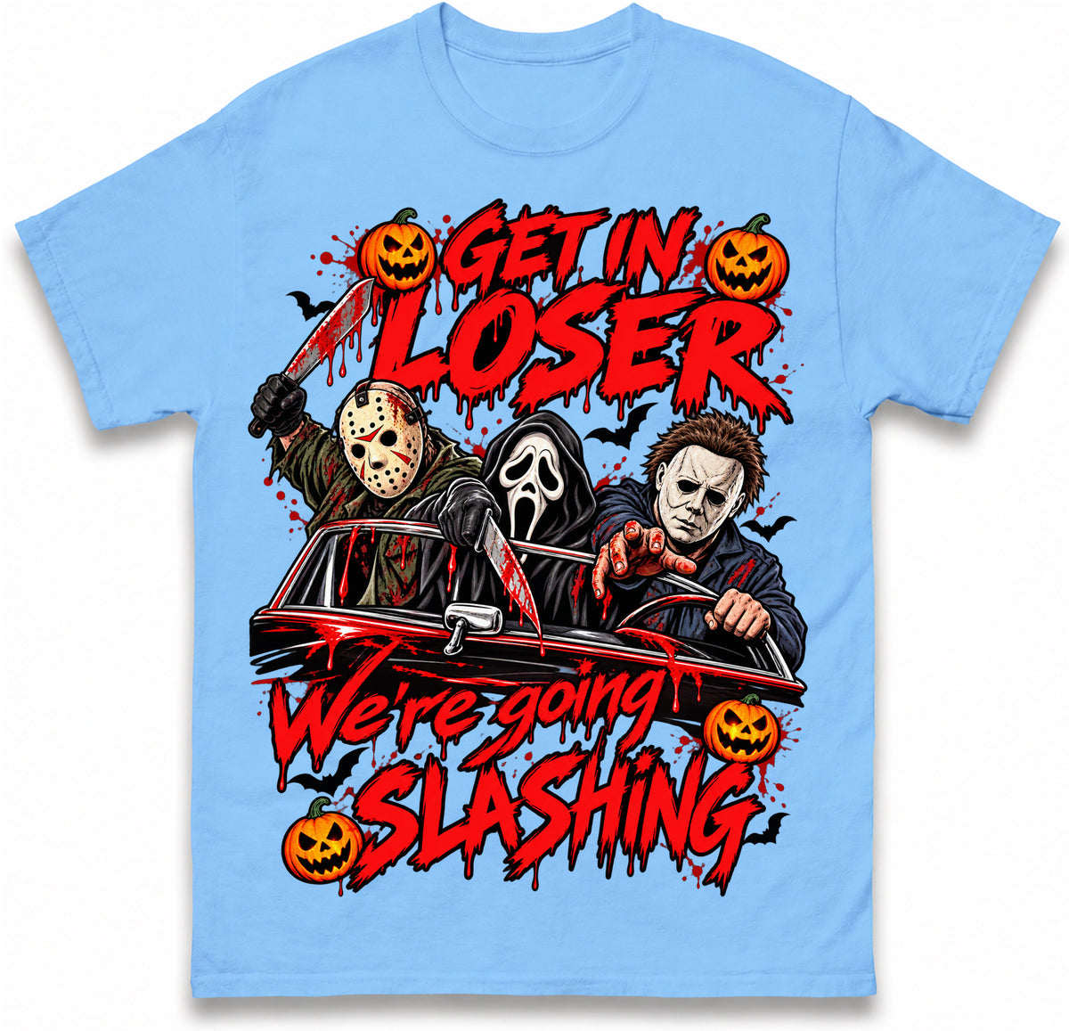 Retro Horror Movie T Shirt Halloween Slasher Villains Tee