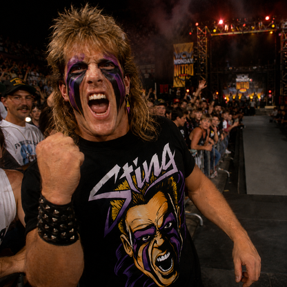 Retro Sting WCW Pro Wrestling Tee Shirt