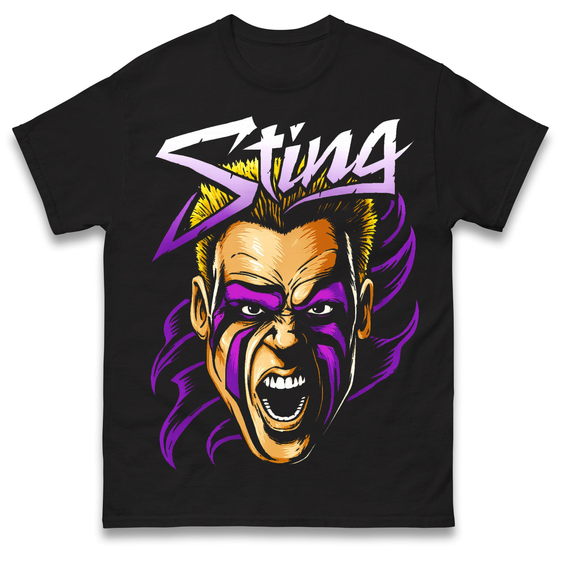 Retro Sting WCW Pro Wrestling Tee Shirt