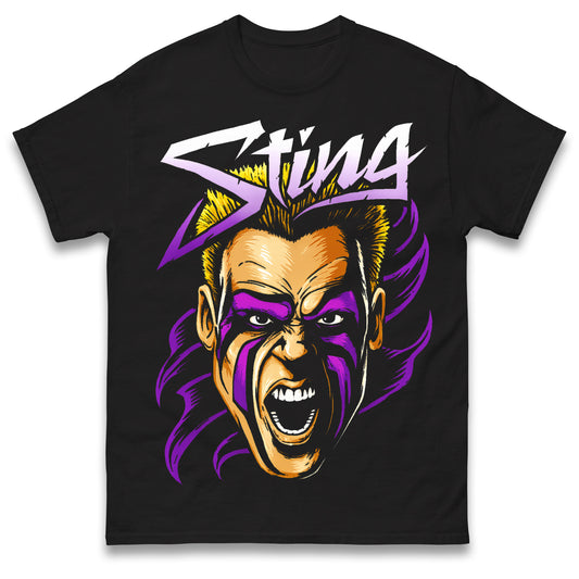 Retro Sting WCW Pro Wrestling Tee Shirt