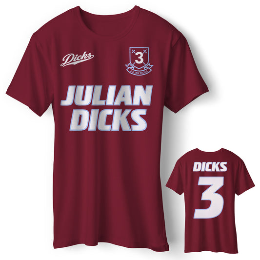 Retro West Ham Julian Dicks Football Shirt