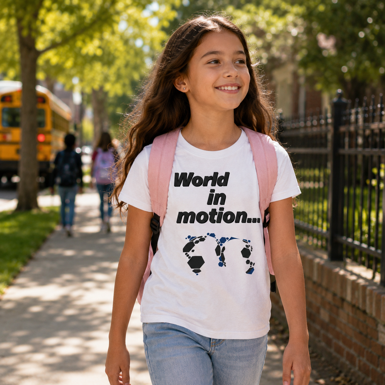 Retro World in Motion T Shirt