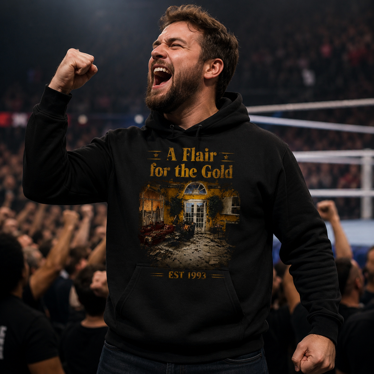 Ric Flair A Flair for The Gold Pro Wrestling WCW Hoodie 