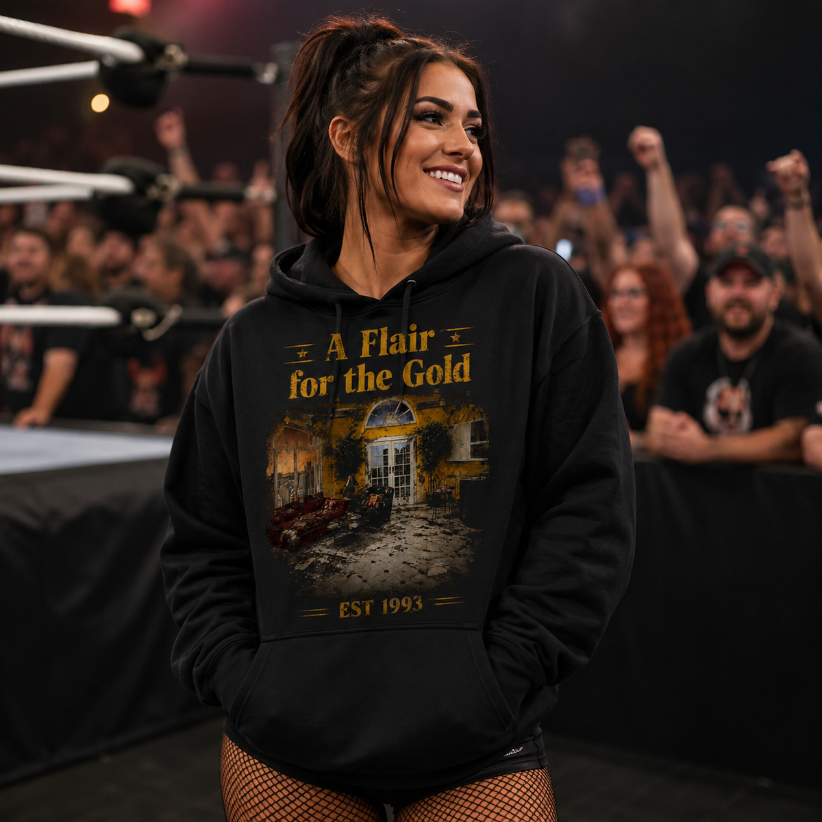 Ric Flair A Flair for The Gold Pro Wrestling WCW Hoodie 