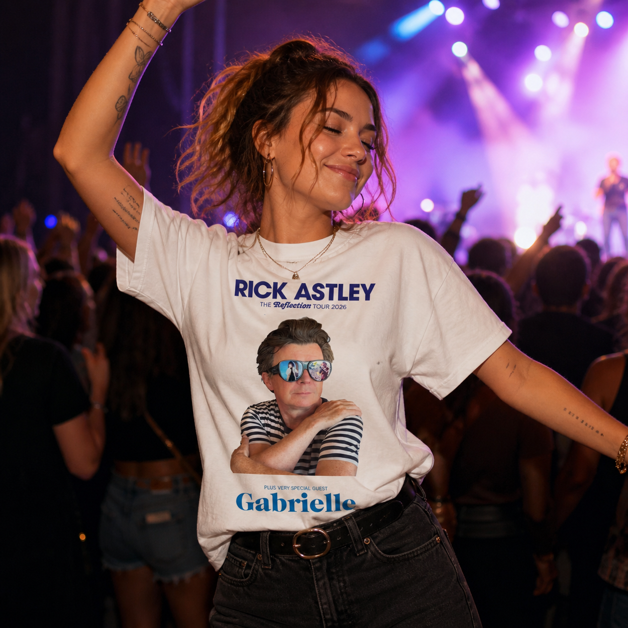 Rick Astley Reflection Tour 2026 T- Shirt