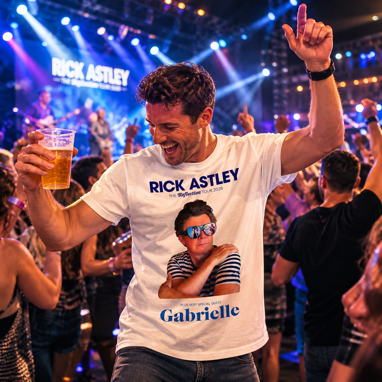 Rick Astley Reflection Tour 2026 T- Shirt