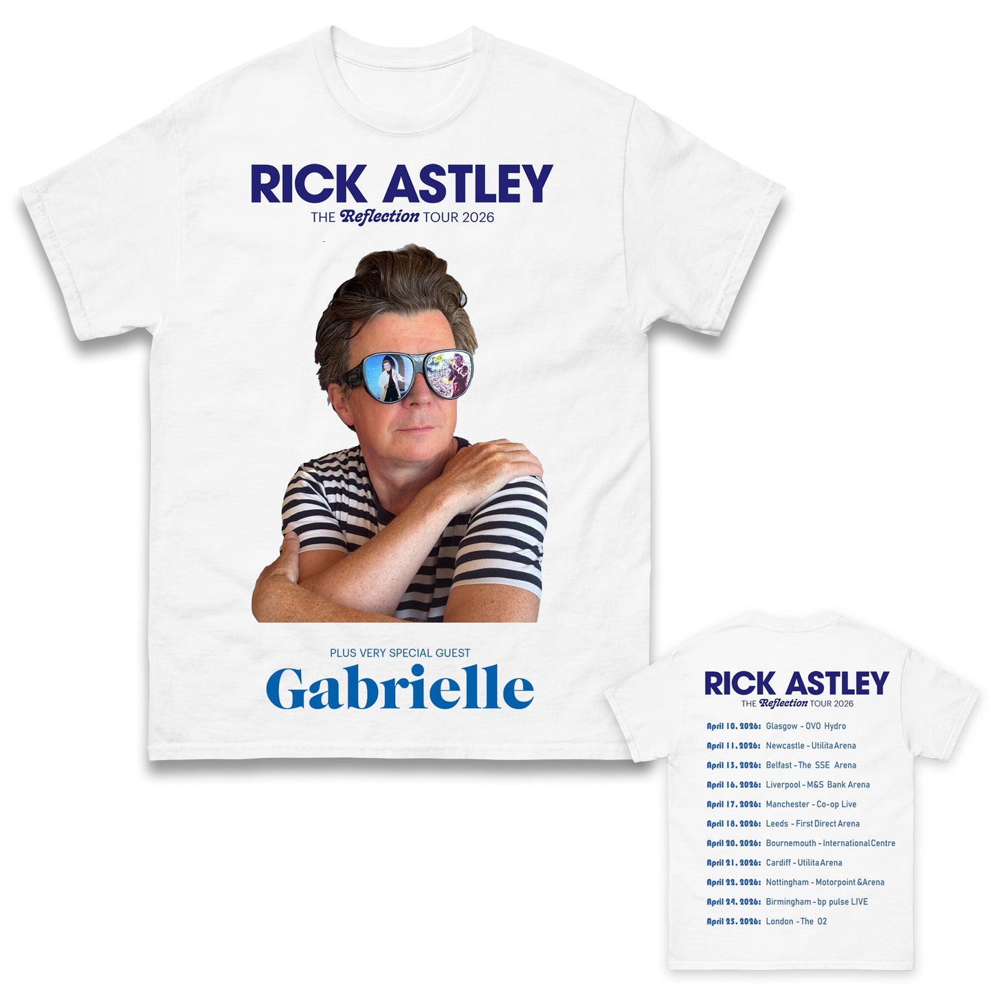 Rick Astley Reflection Tour 2026 T- Shirt