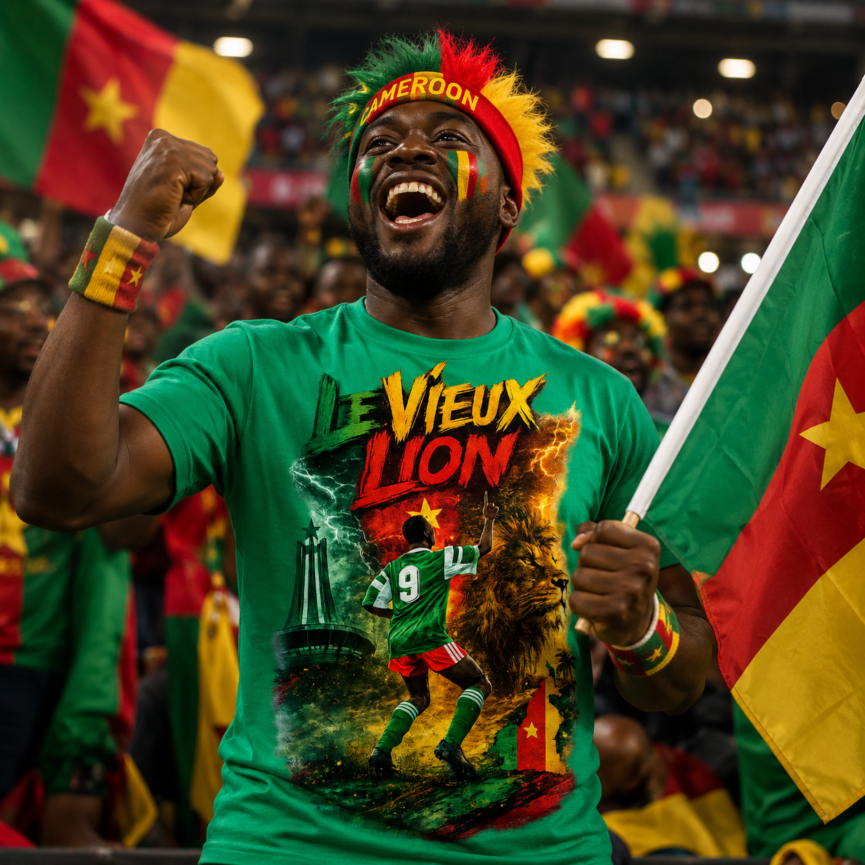 Roger Milla Cameroon Football Shirt