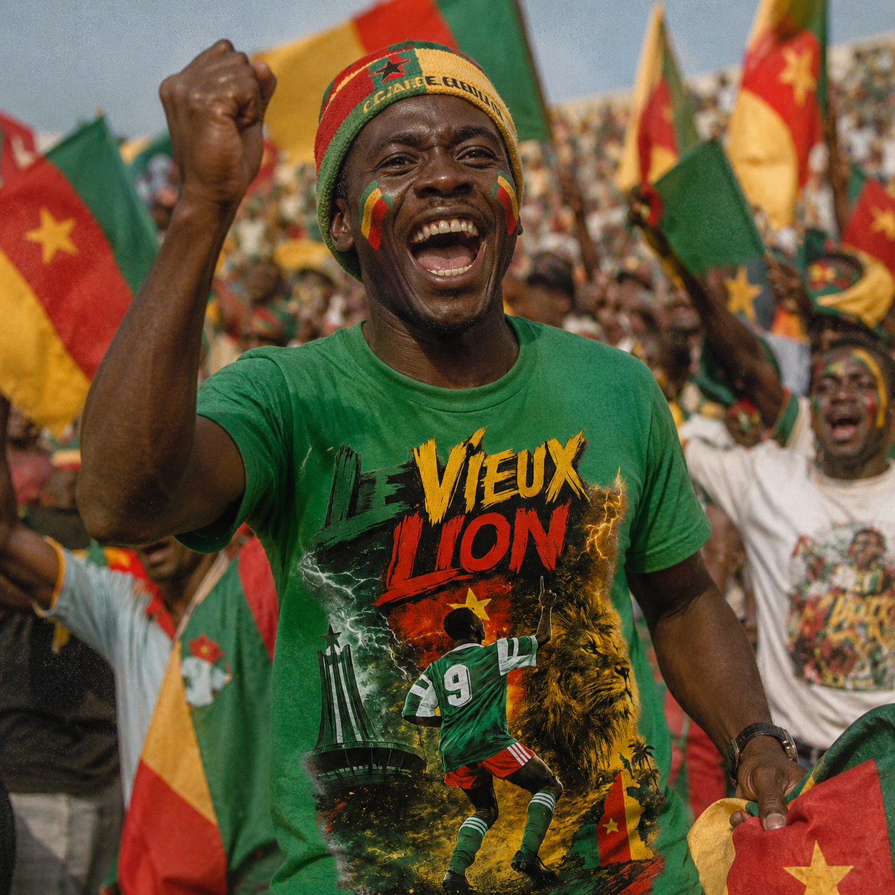 Roger Milla Cameroon Football Shirt