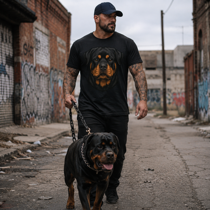 Rottweiler Face T Shirt