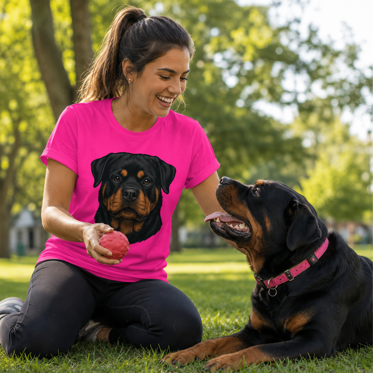 Rottweiler Face T Shirt