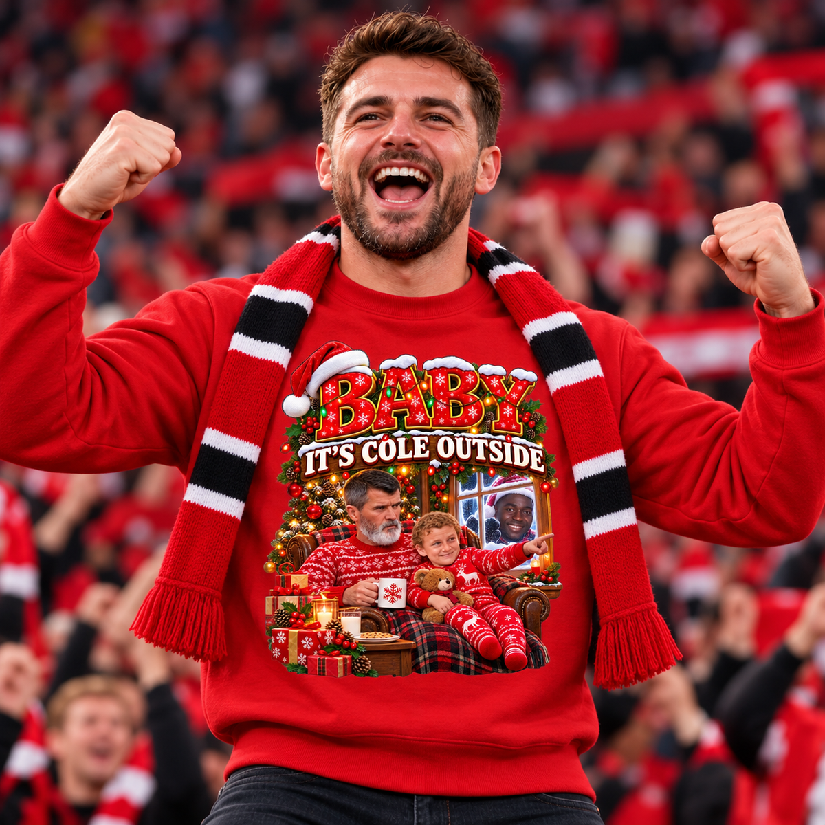 Roy Keane Man Utd Christmas Jumper