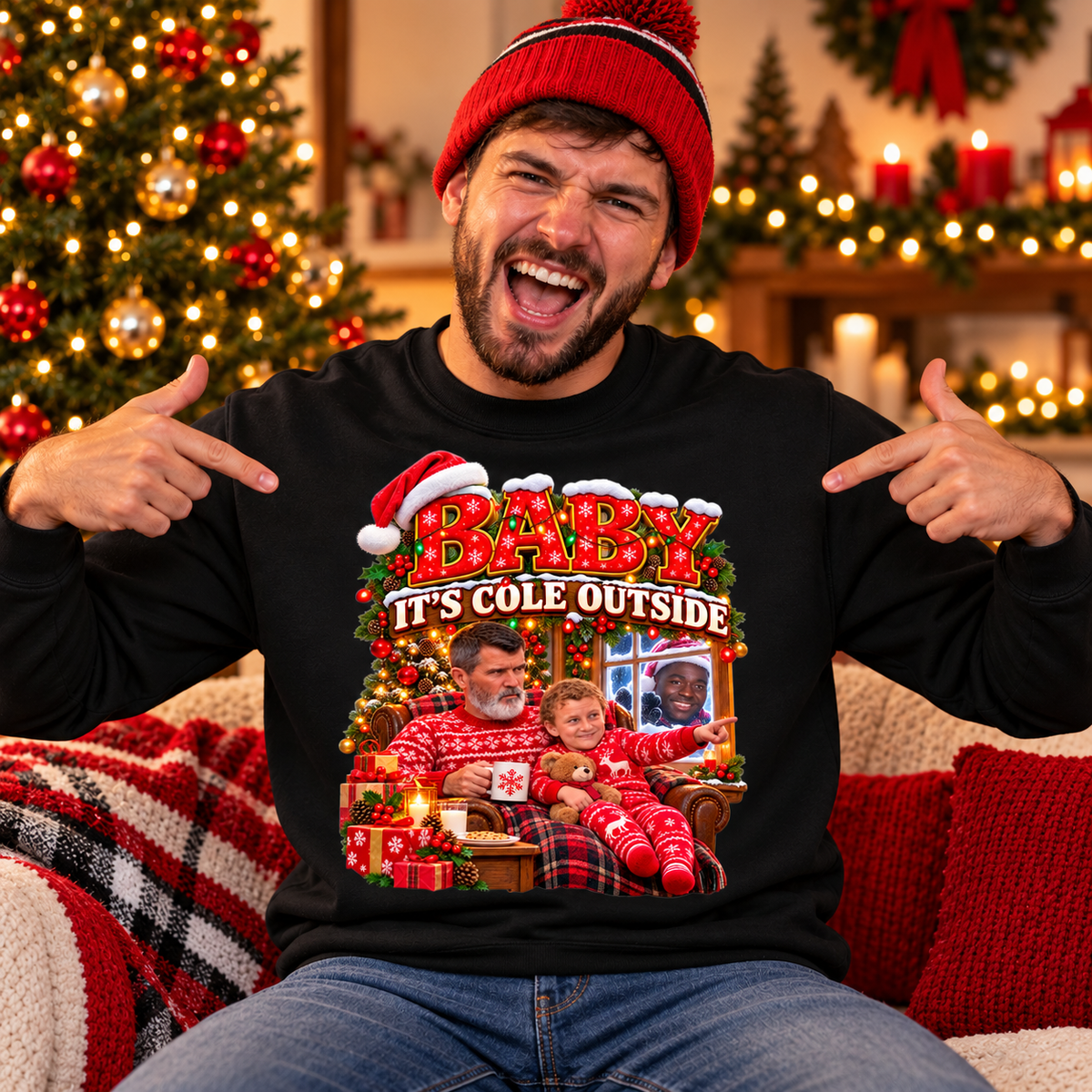 Roy Keane Man Utd Christmas Jumper