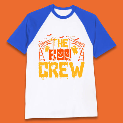 The Boo Crew Halloween Horror Spooky Boo Squad Matching Halloween Costume Baseball T Shirt