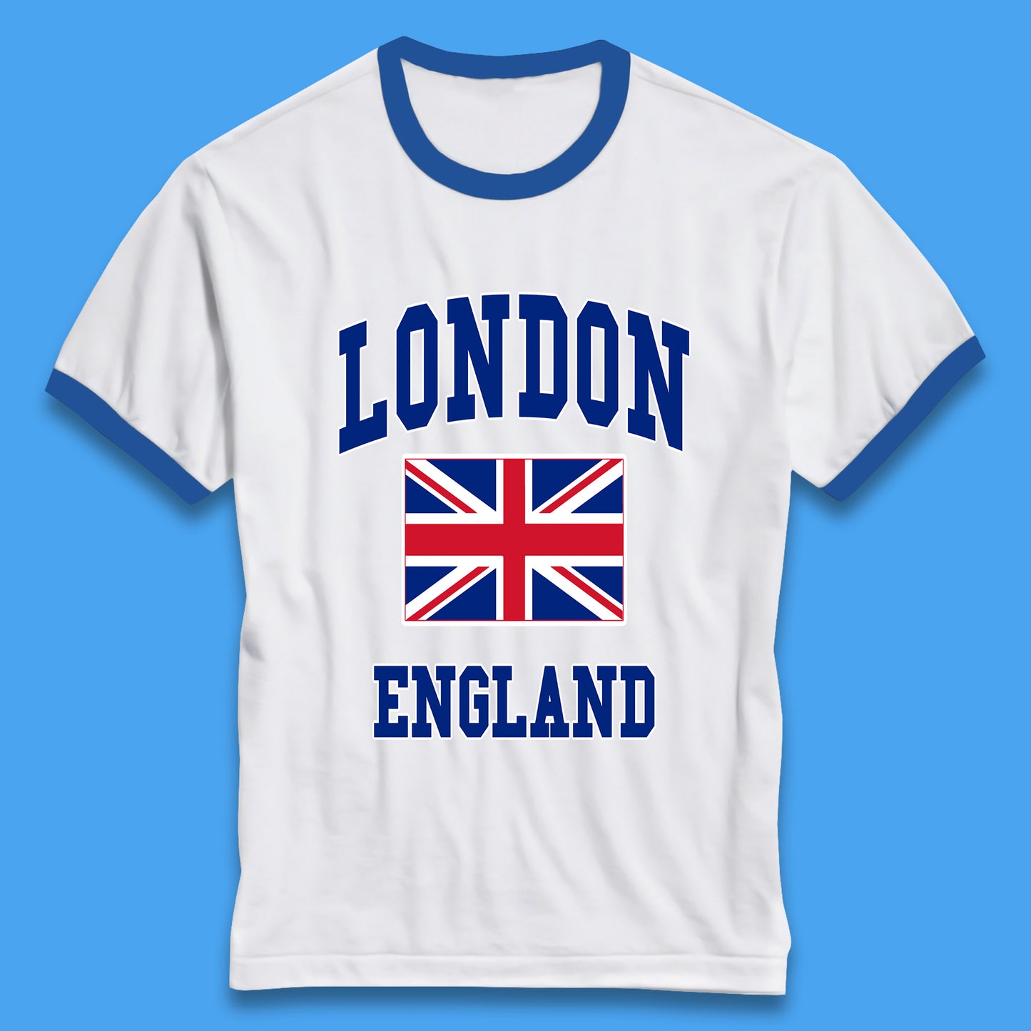 London England Flag Great Britain United Kingdom Uk Union Jack Souvenir British Flag Ringer T Shirt