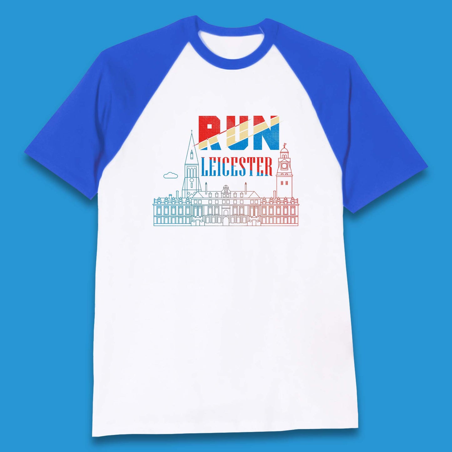 Run Leicester Festival - Souvenir Race Leicester Running Baseball T Shirt