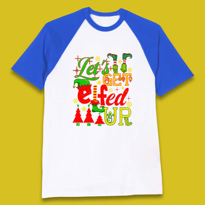 christmas elf baseball t shirt