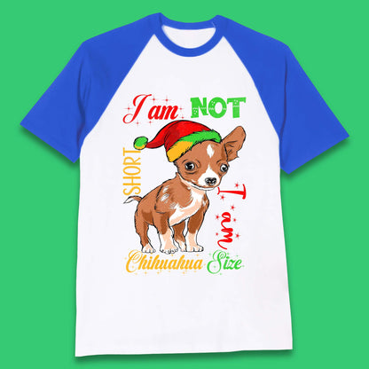 Chihuahua Size Christmas Baseball T-Shirt
