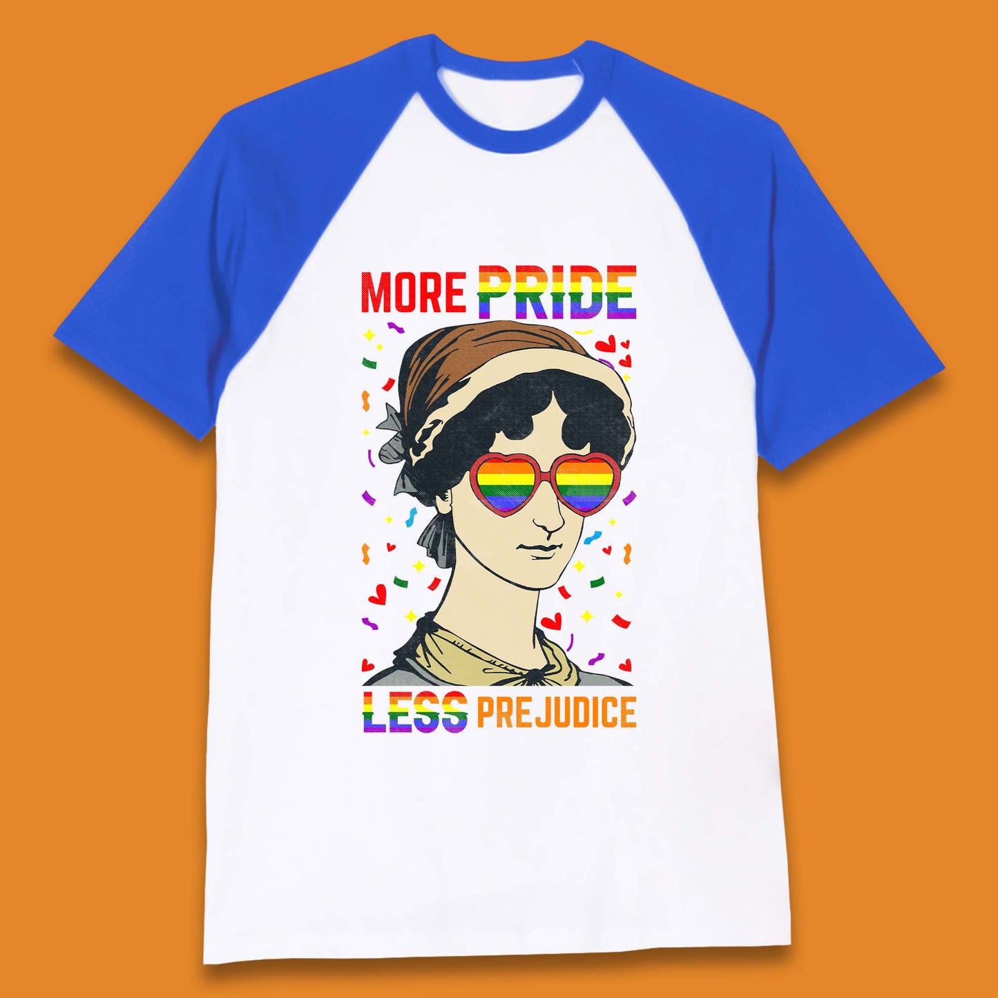 More Pride Less Prejudice Baseball T-Shirt