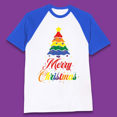 Pride Christmas Tree Baseball T-Shirt