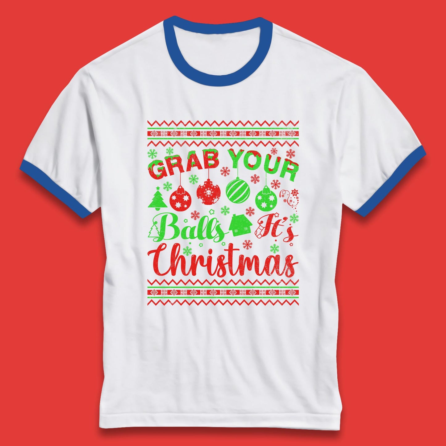 christmas ornament ringer t shirt