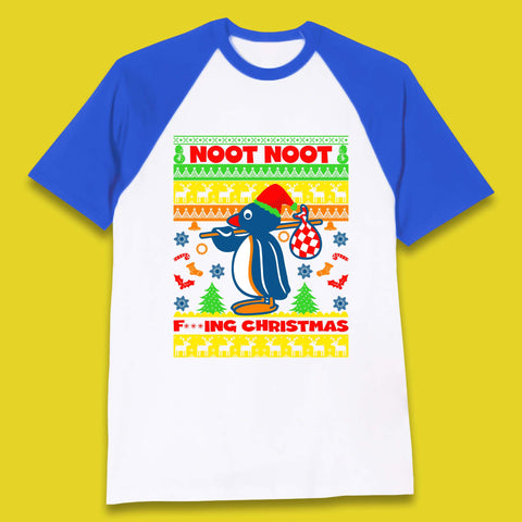 Penguin Noot Noot Christmas Baseball T-Shirt